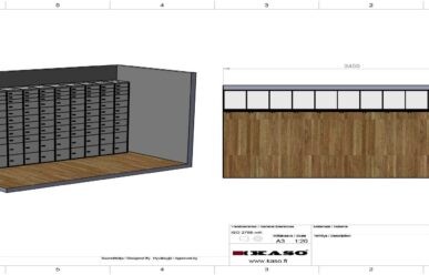 Safe deposit locker toom layout